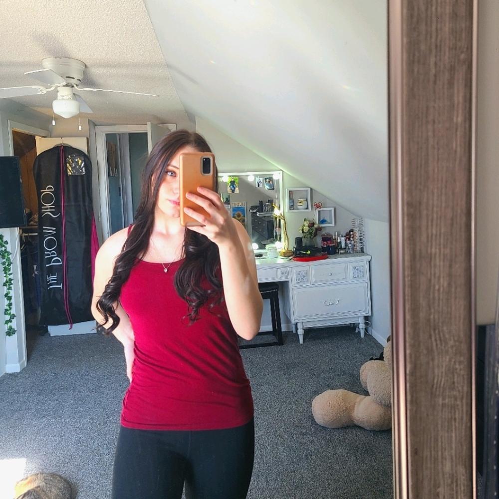 Spaghetti strap tank top
